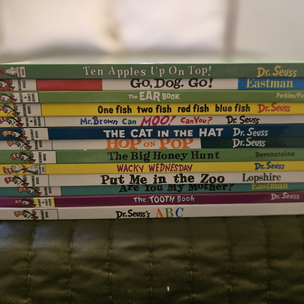 Dr. Seuss Bright Green, Yellow, Blue & Red Board Book Collection